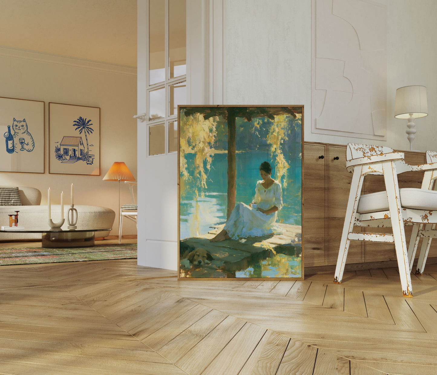 Woman by the Water Poster