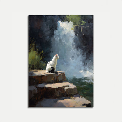 White Cat Canyon Waterfall Poster