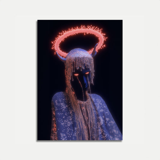 Cosmic Demon Digital Artwork Poster