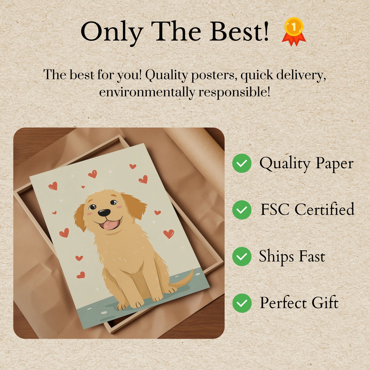 Adorable Loving Puppy Poster