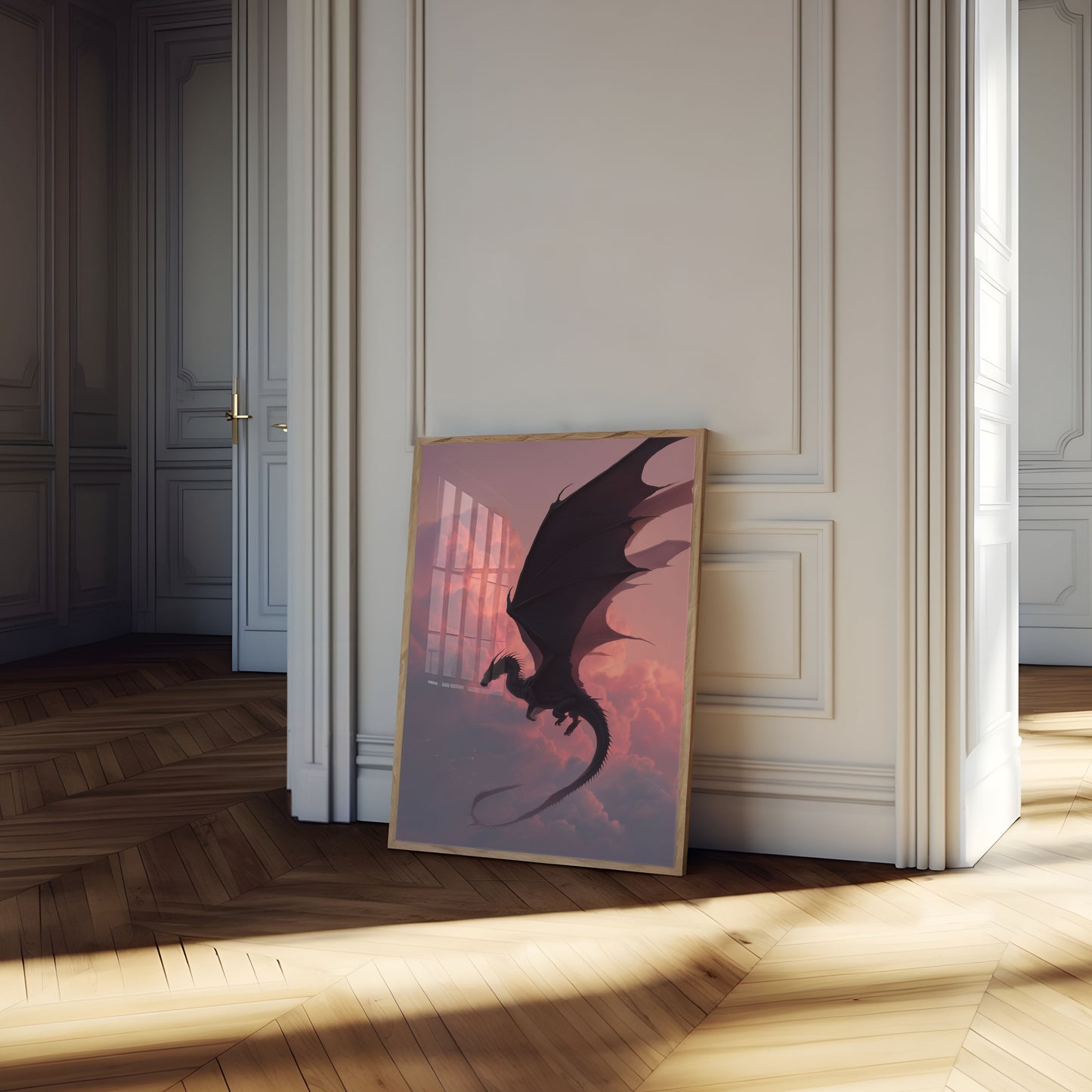 Dark Dragon Twilight Flight Poster