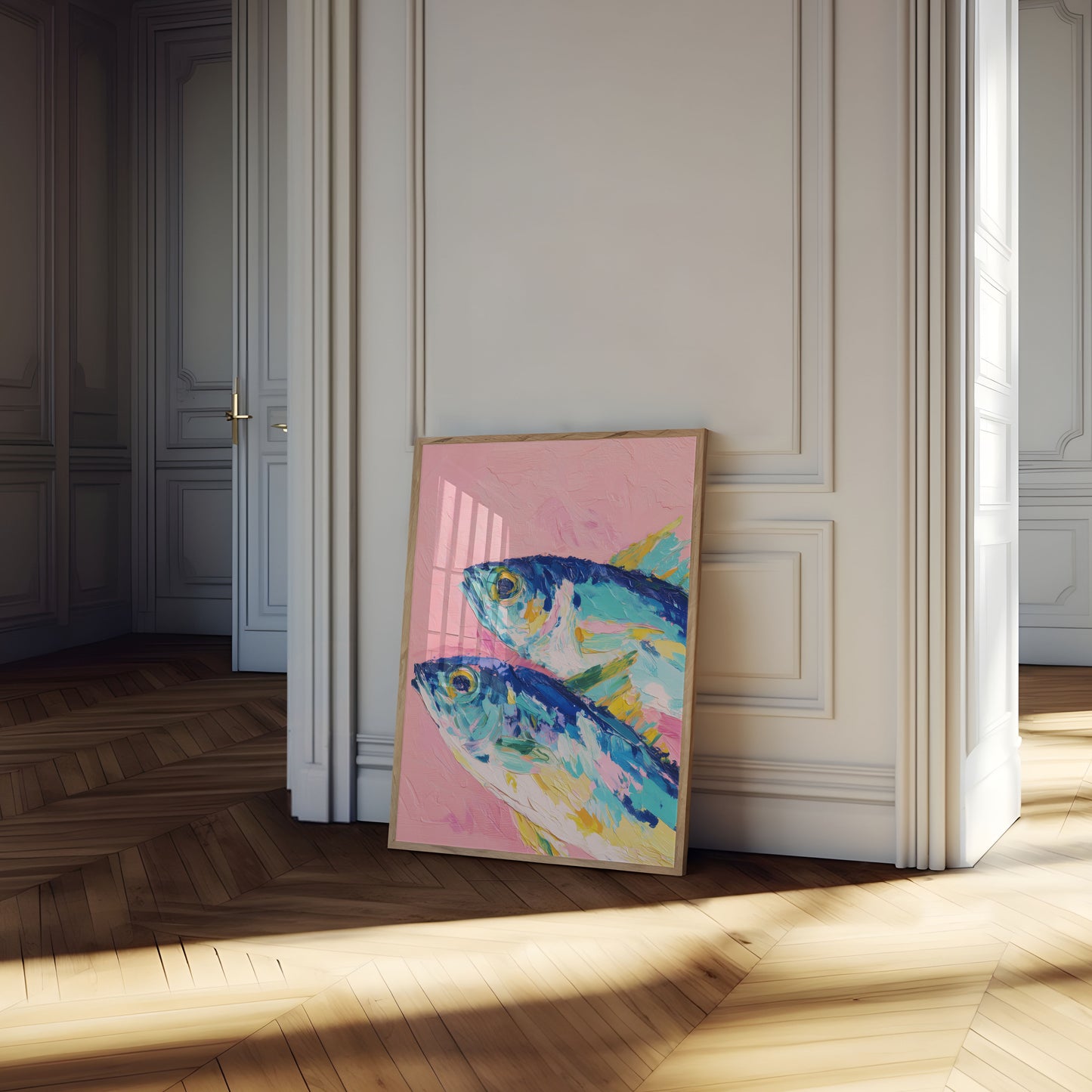 Colorful Swimming Fish Poster