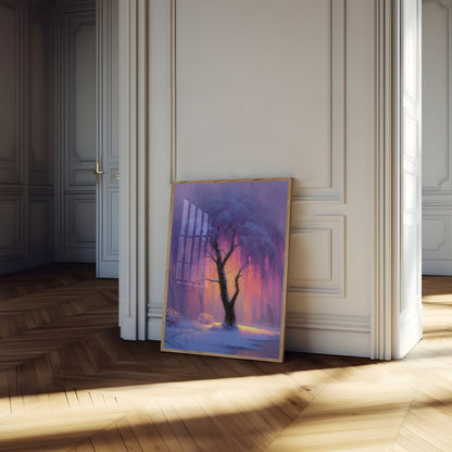 Magical Winter Tree Poster