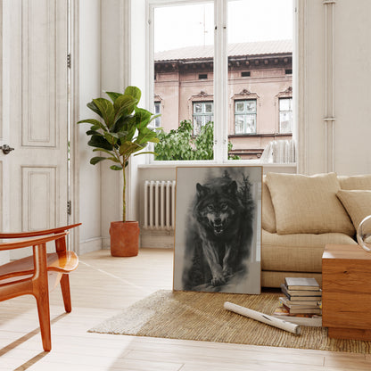 Póster del bosque del lobo feroz