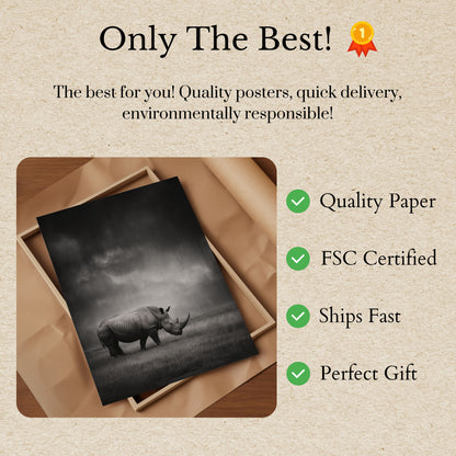 Póster de la tormenta de rinocerontes solitarios