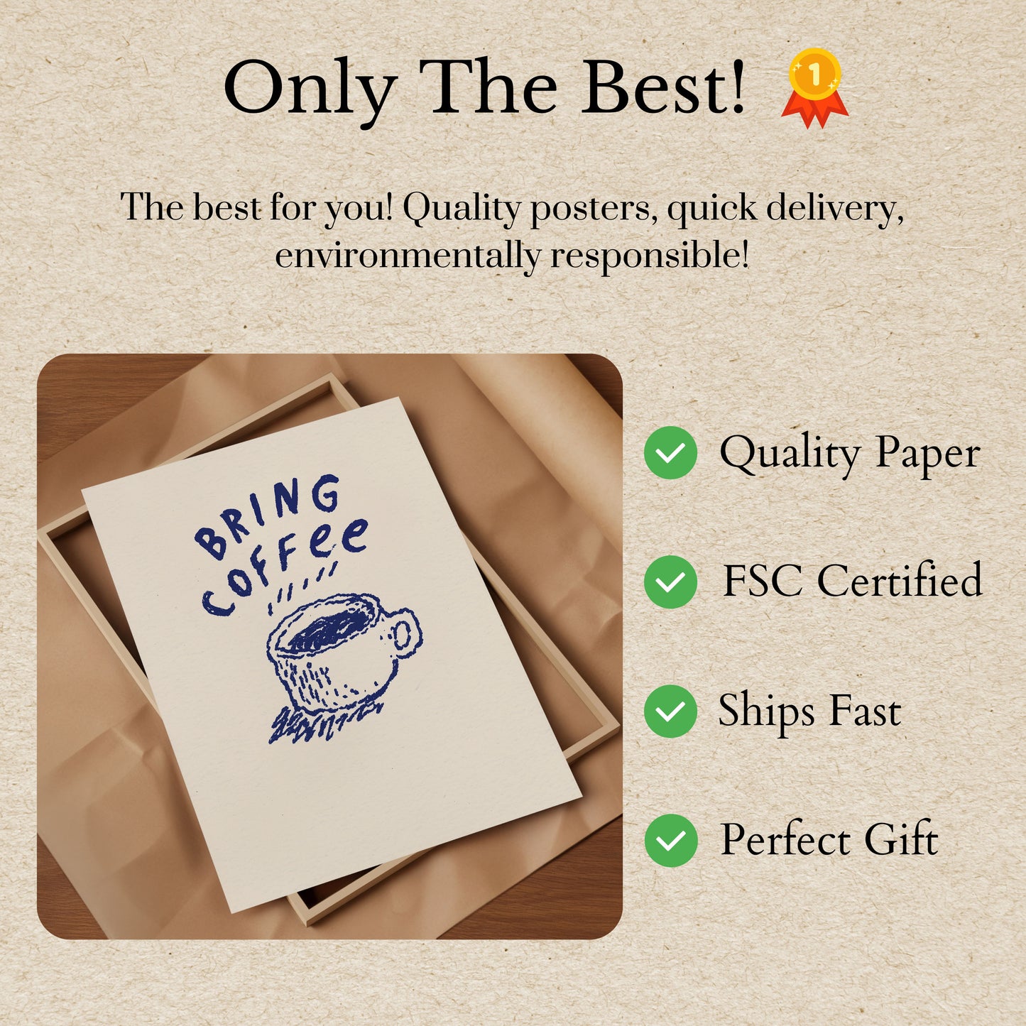 Bring Coffee Morning Ritual Poster