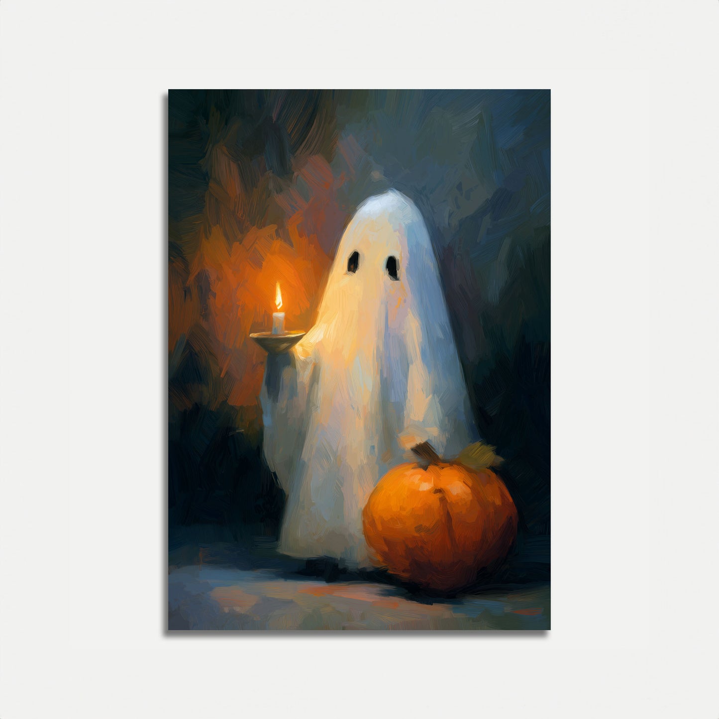 Haunting Halloween Ghost Poster