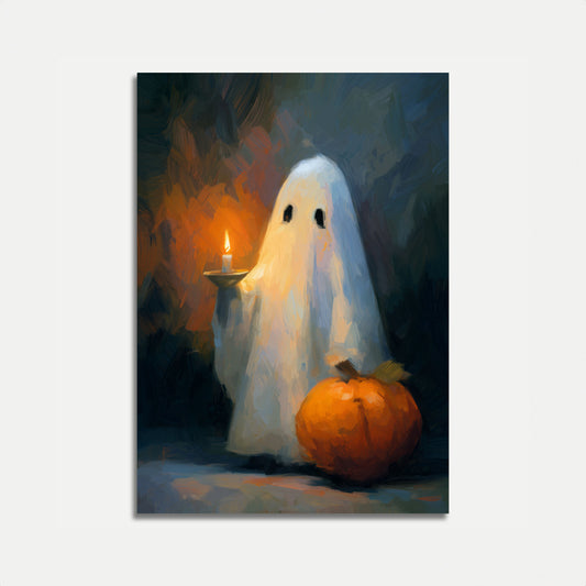 Hemsökande Halloween Spökaffisch