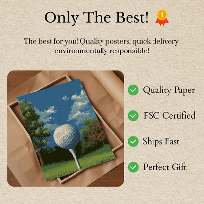 Pixel Perfect Golf Poster