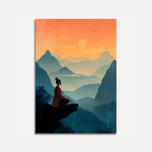 Zen Mountain Meditationsposter