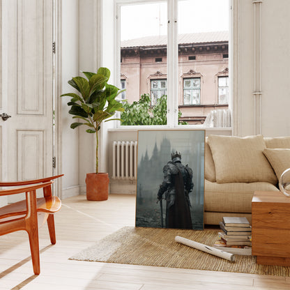 Medieval Knight Castle Fog Poster