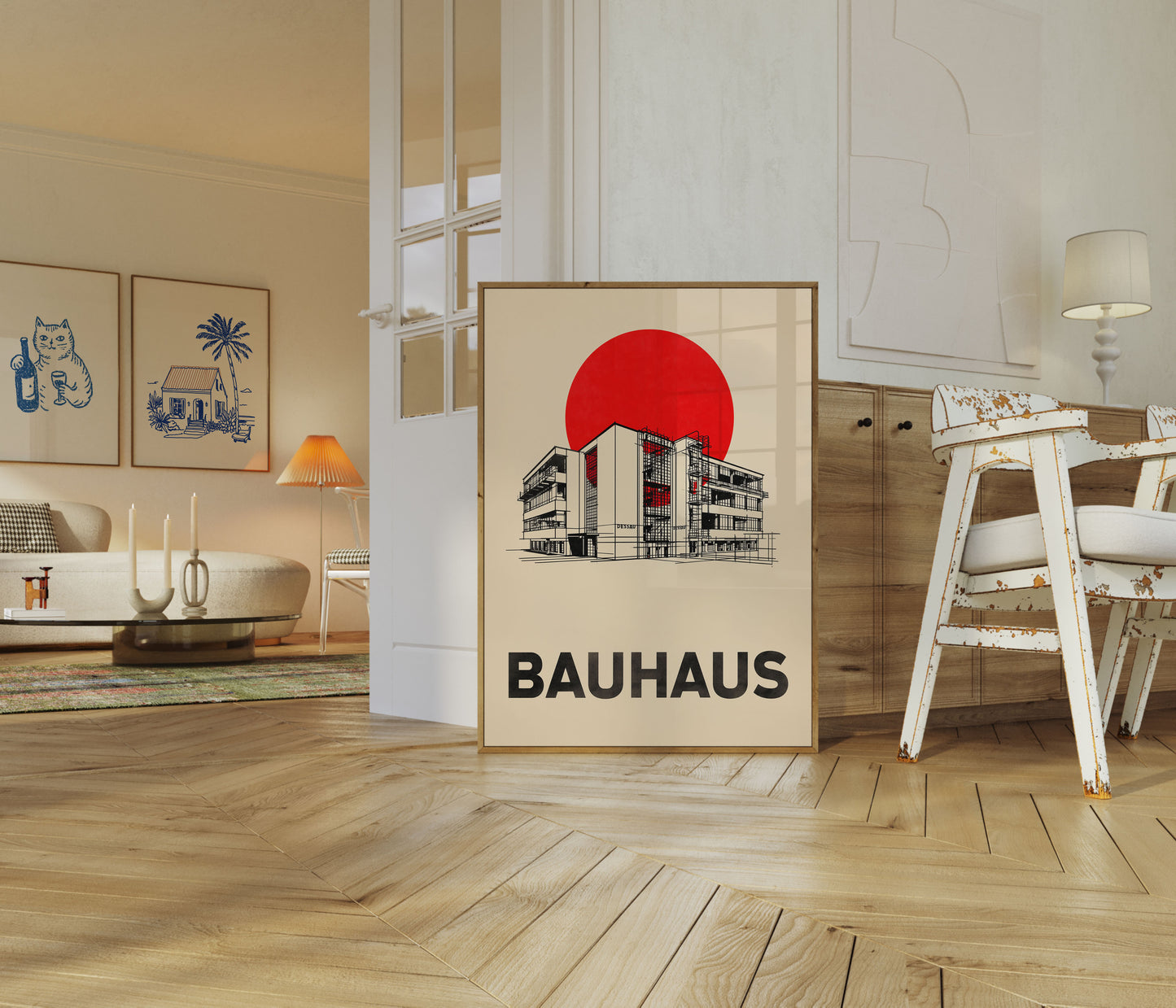 Bauhaus Architecture Design Poster