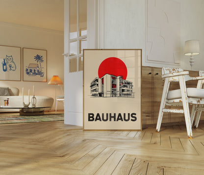 Bauhaus Architecture Design Poster