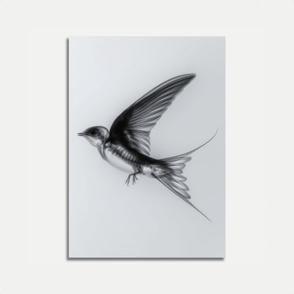 Ethereal Flight Bird Poster