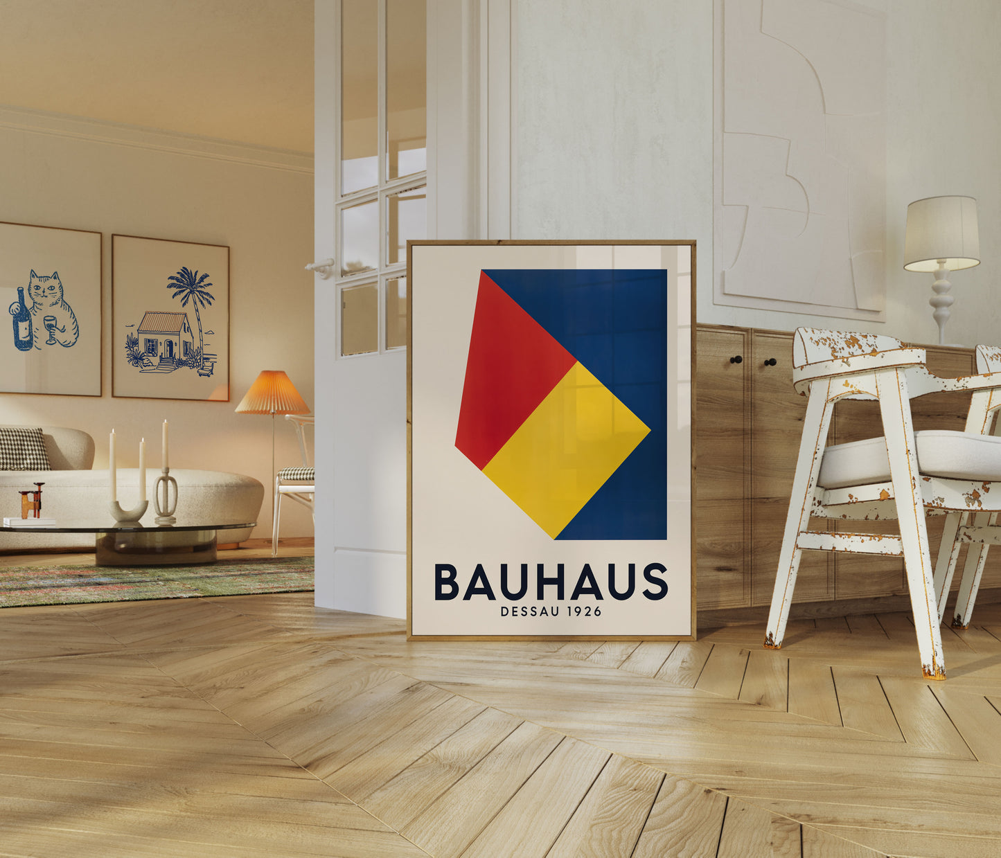 Bauhaus Geometric Design Poster