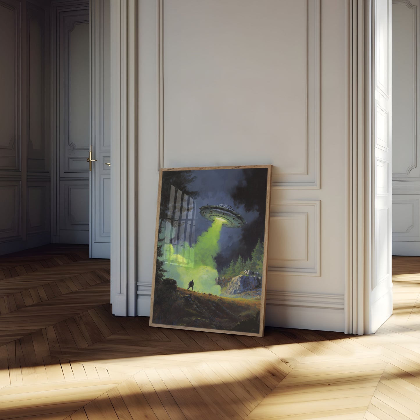 Alien Encounter Forest Poster