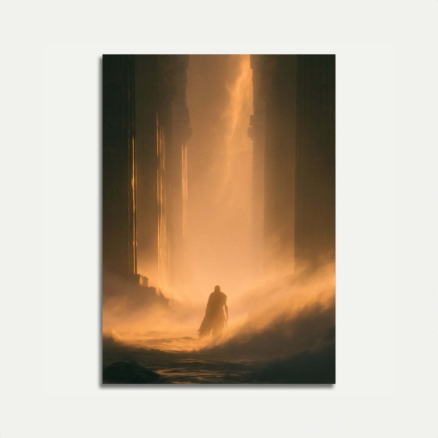 Guerriero nella Nebbia Dorata Poster