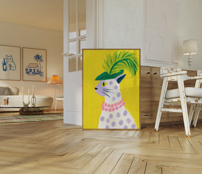 Stylish Llama Fashion Poster