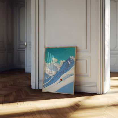 Discesa Alpina Poster da Sci