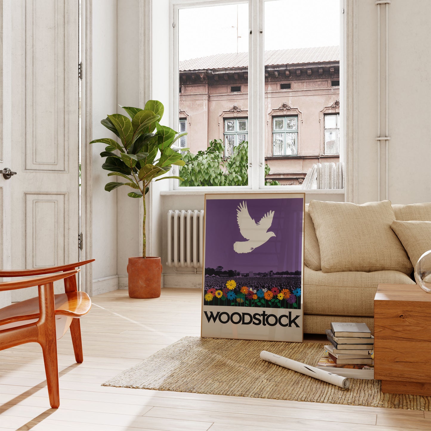 Peaceful Woodstock Music Festival Poster