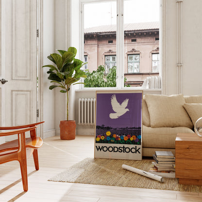 Peaceful Woodstock Music Festival Poster