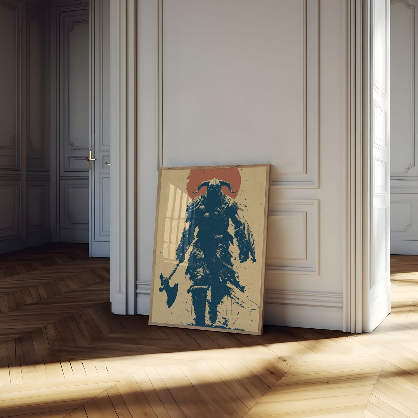 Wilder Wikinger-Krieger Poster