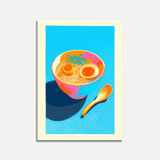 Colorful Ramen Bowl Poster
