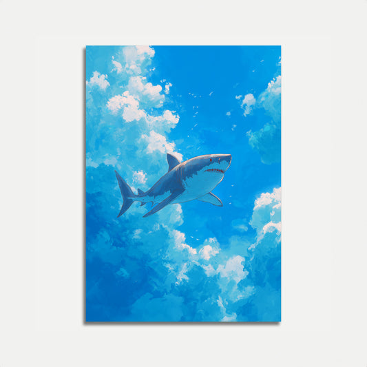 Skybound Shark Ocean Poster