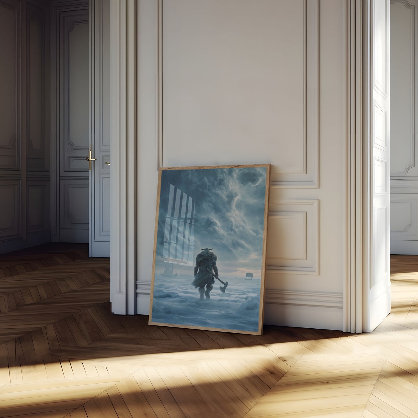 Frozen Viking Warrior Poster