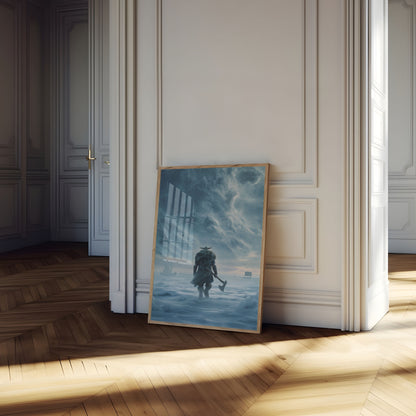 Frozen Viking Warrior Poster