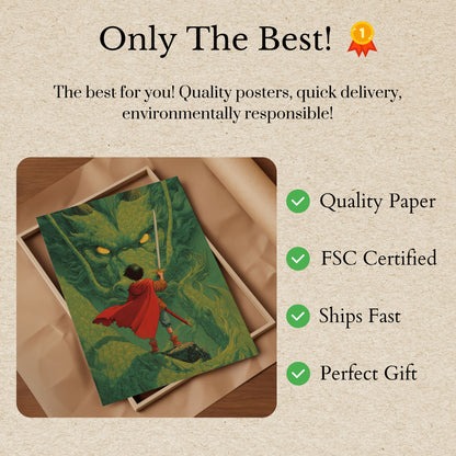 Póster de enfrentamiento del Caballero Dragón