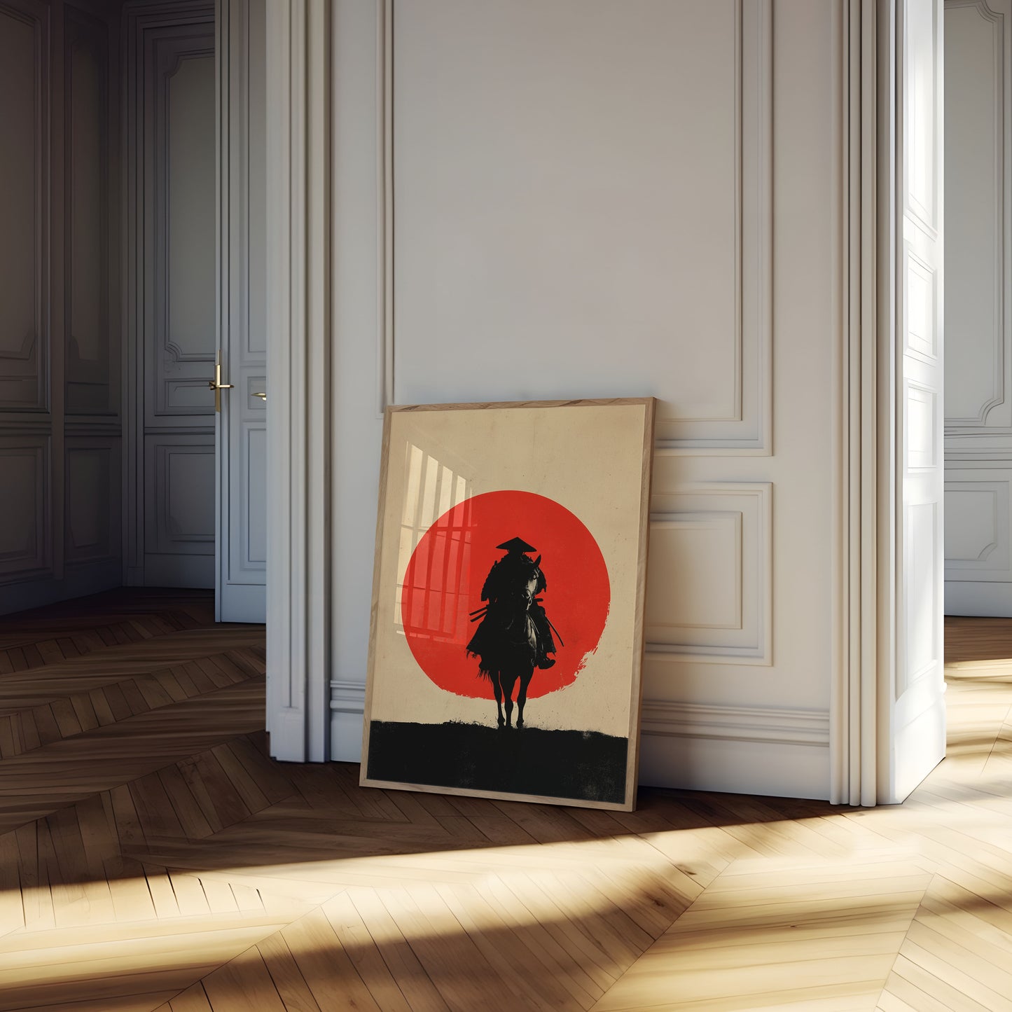 Samurai Warrior Silhouette Poster