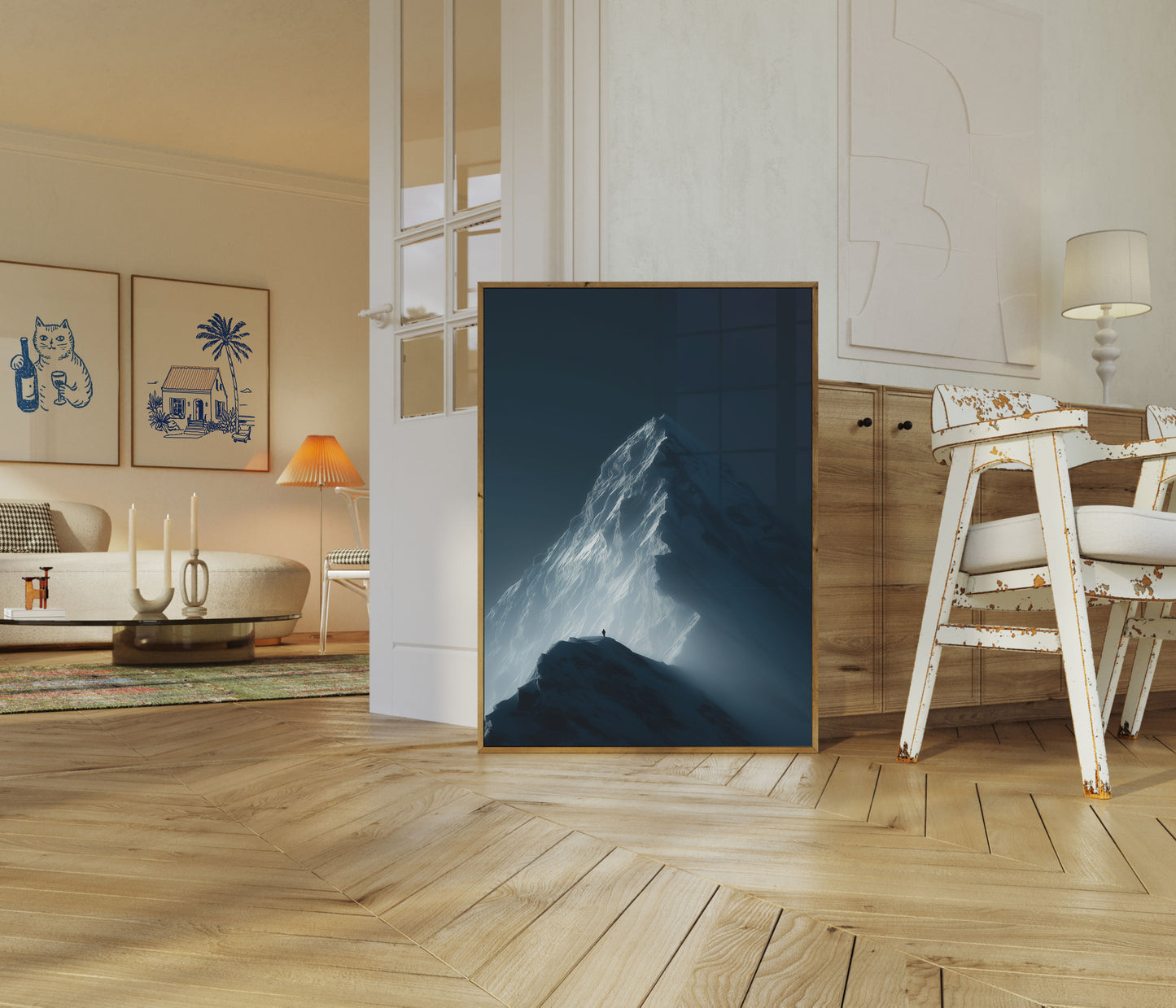 Solitaire Bergtop Veroverings Poster