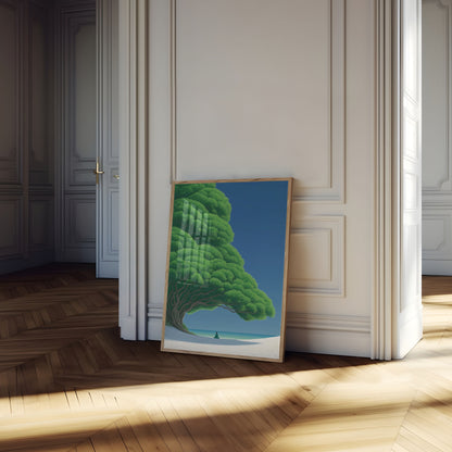 Solitude Under the Ancient Tree Poster