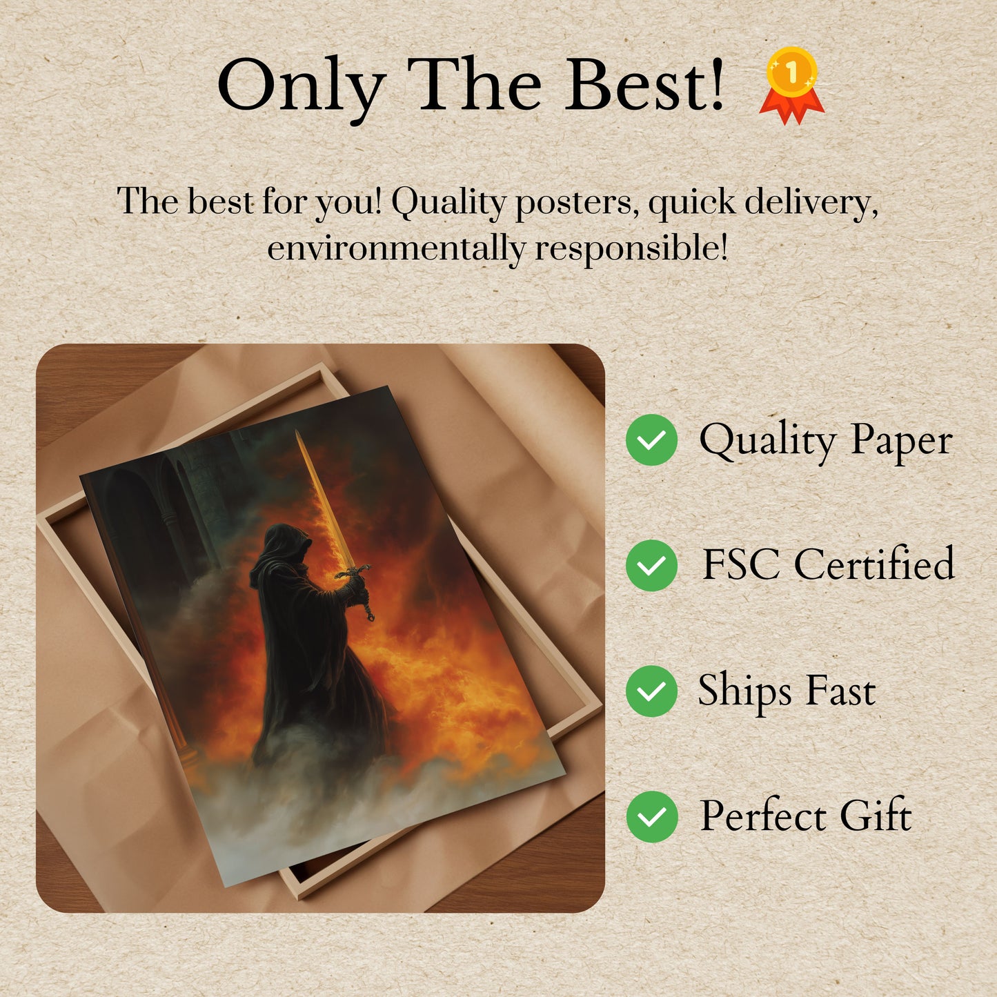 Poster della Battaglia del Cavaliere Guerriero Fuoco