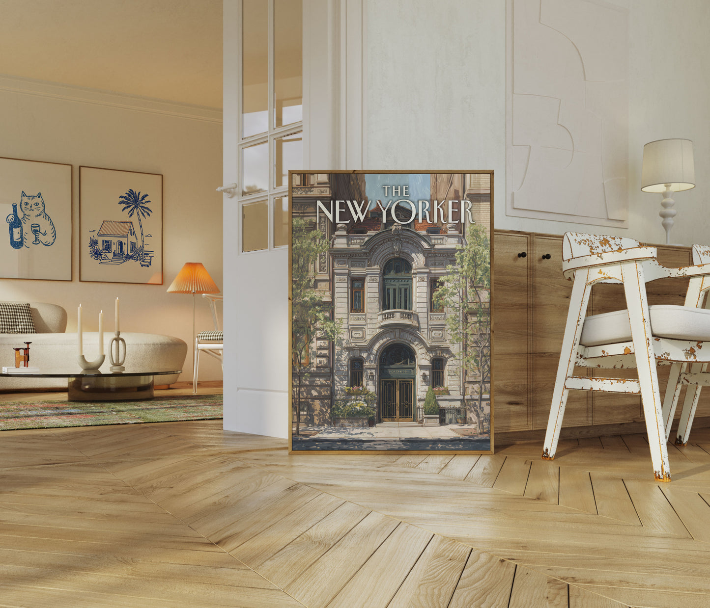 New Yorker Architectural Charm Poster