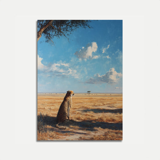 Pôster do Guepardo Observando a Savana