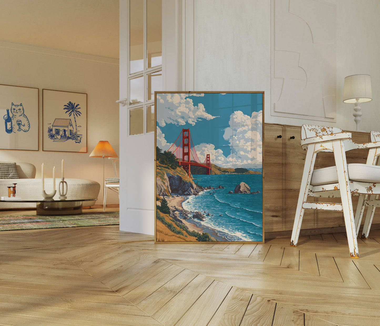 Golden Gate Bridge Landscape Poster