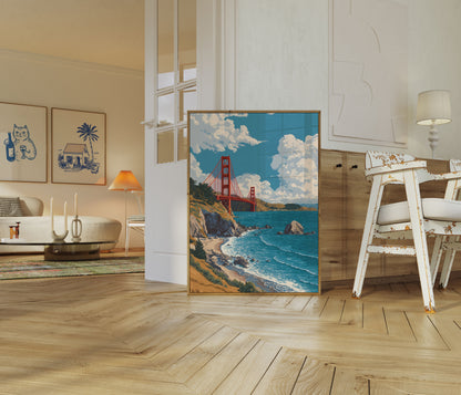 Golden Gate Bridge Landscape Poster