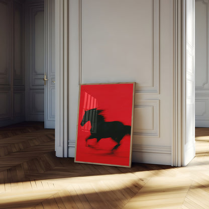 Galloping Horse in Motion Poster