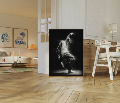 Dynamic Silhouette Dance Poster