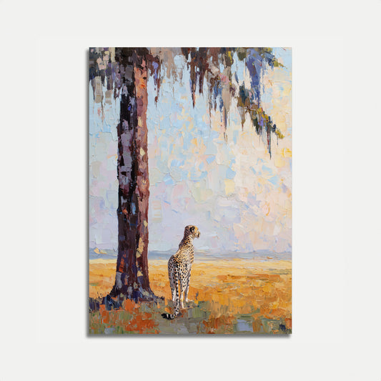 Majestic Cheetah Savanna Poster