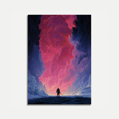 Warrior in the Frozen Canyon Poster