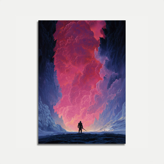 Warrior in the Frozen Canyon Poster