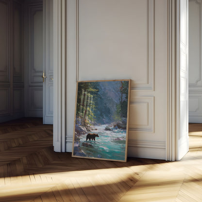 Cartaz do Urso no Rio da Montanha