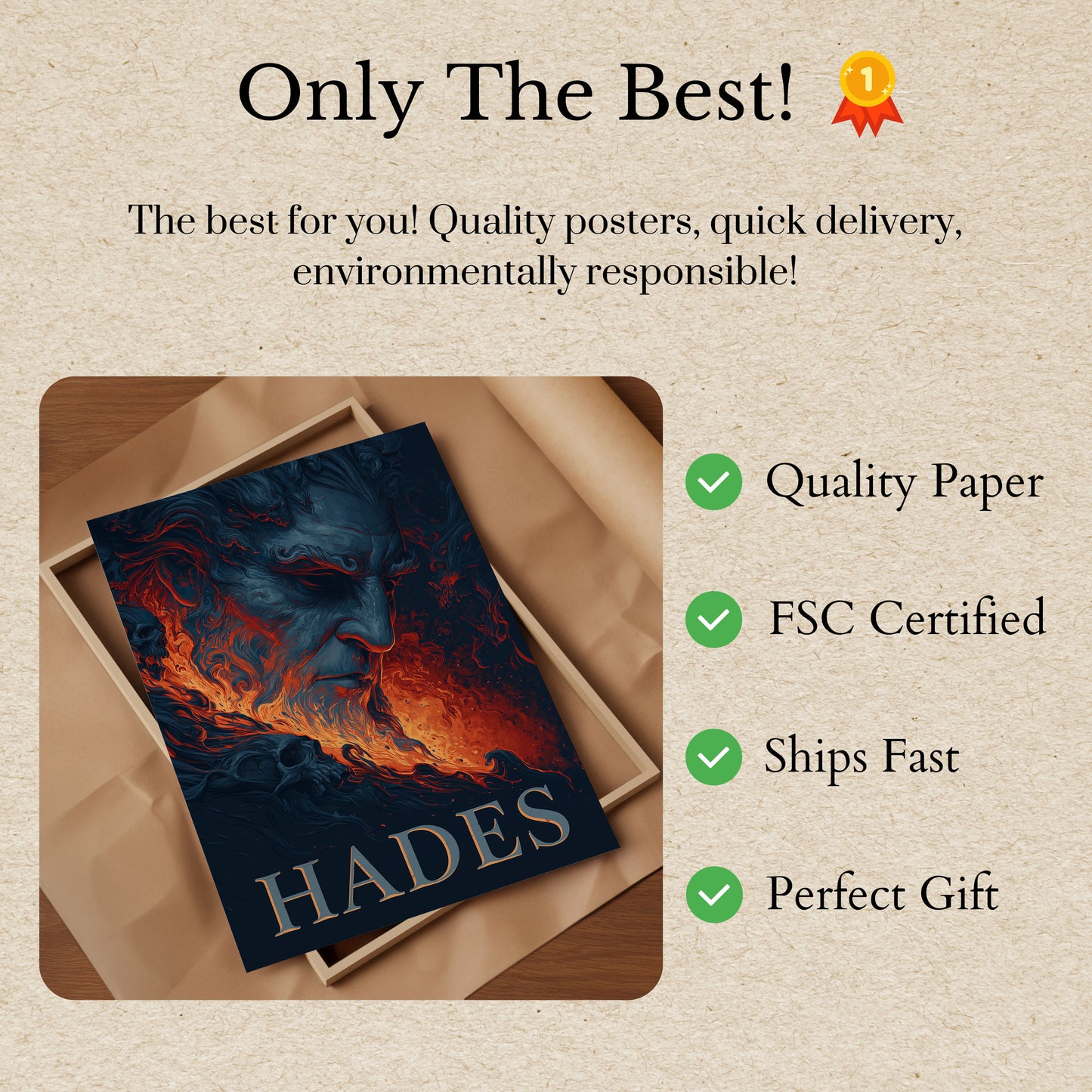 Hades Gott der Unterwelt Poster