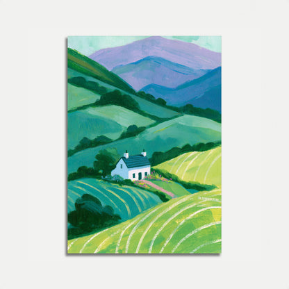 Rolling Countryside Landscape Poster