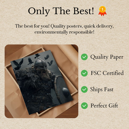 Viking Warrior Battle Cry Poster