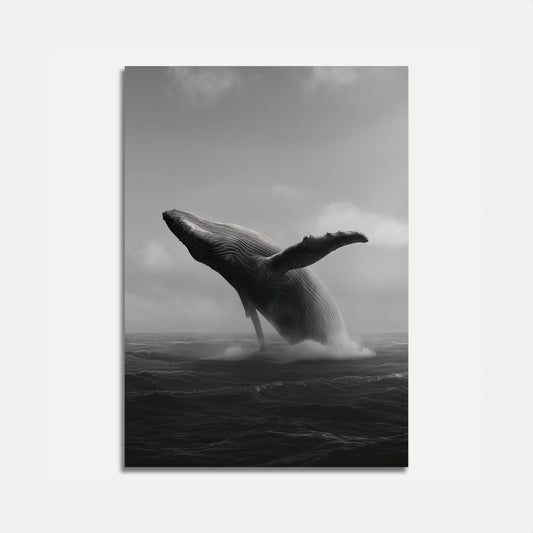 Affiche de Baleine Majestueuse Surgissant
