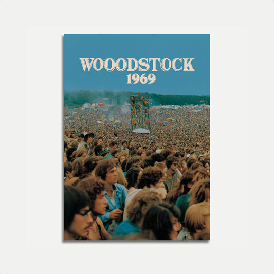Iconic Woodstock 1969 Music Poster
